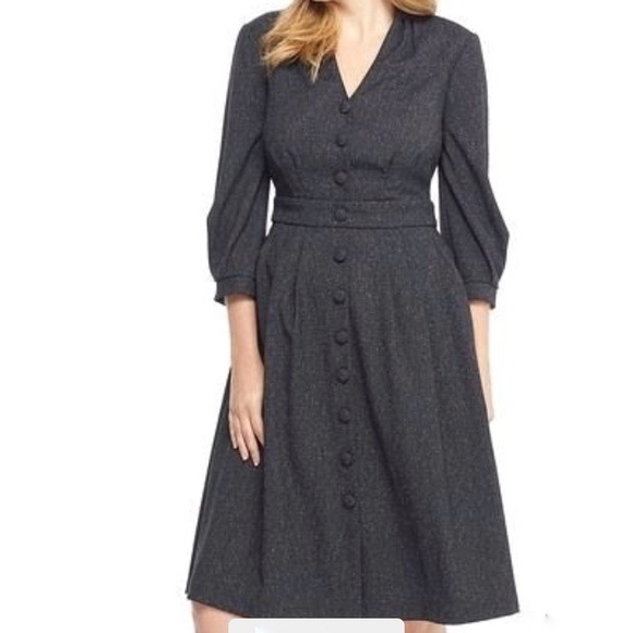 Gal Meets Glam Dresses & Skirts - Gal Meets Glam Eliza Front Button Dress